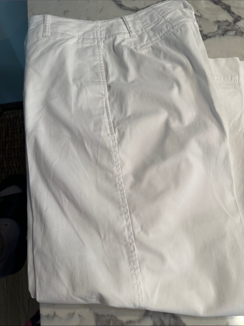 Talbots Classic White Cotton Pants